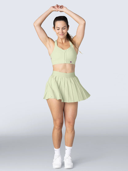 Pleated Skirt - Pastel Lime