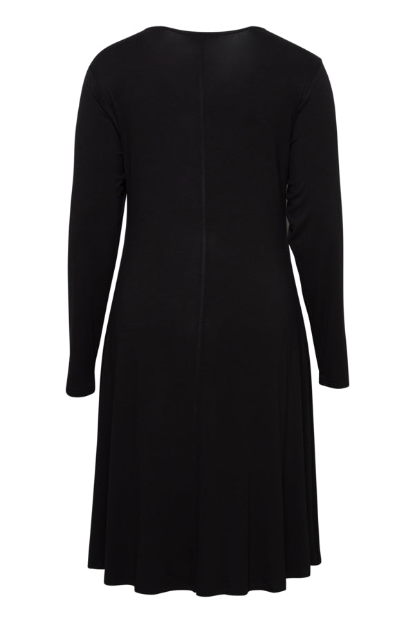 Freya - Black Dress with Detail - Plussize!