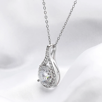 S925 Sterling Silver Necklace Raindrop