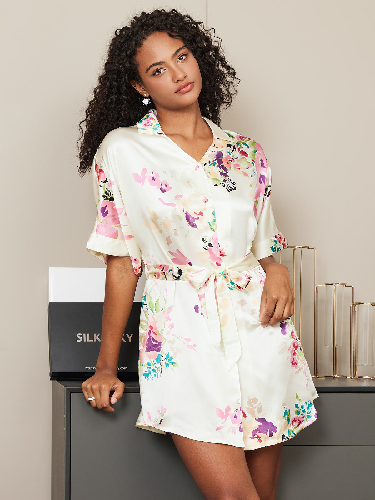 Flora - SILK Robe - MUSTHAVE FOR THIS SUMMER!