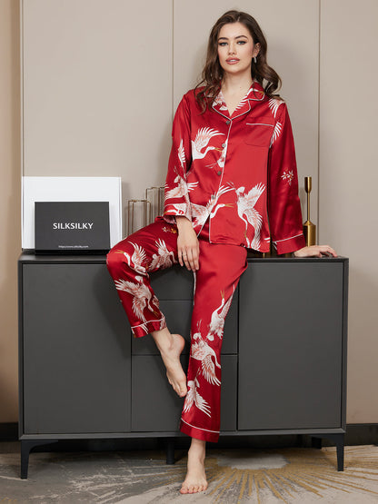 Diana - Supreme Silk Printed Pyjama SET  -  ORDER NOW