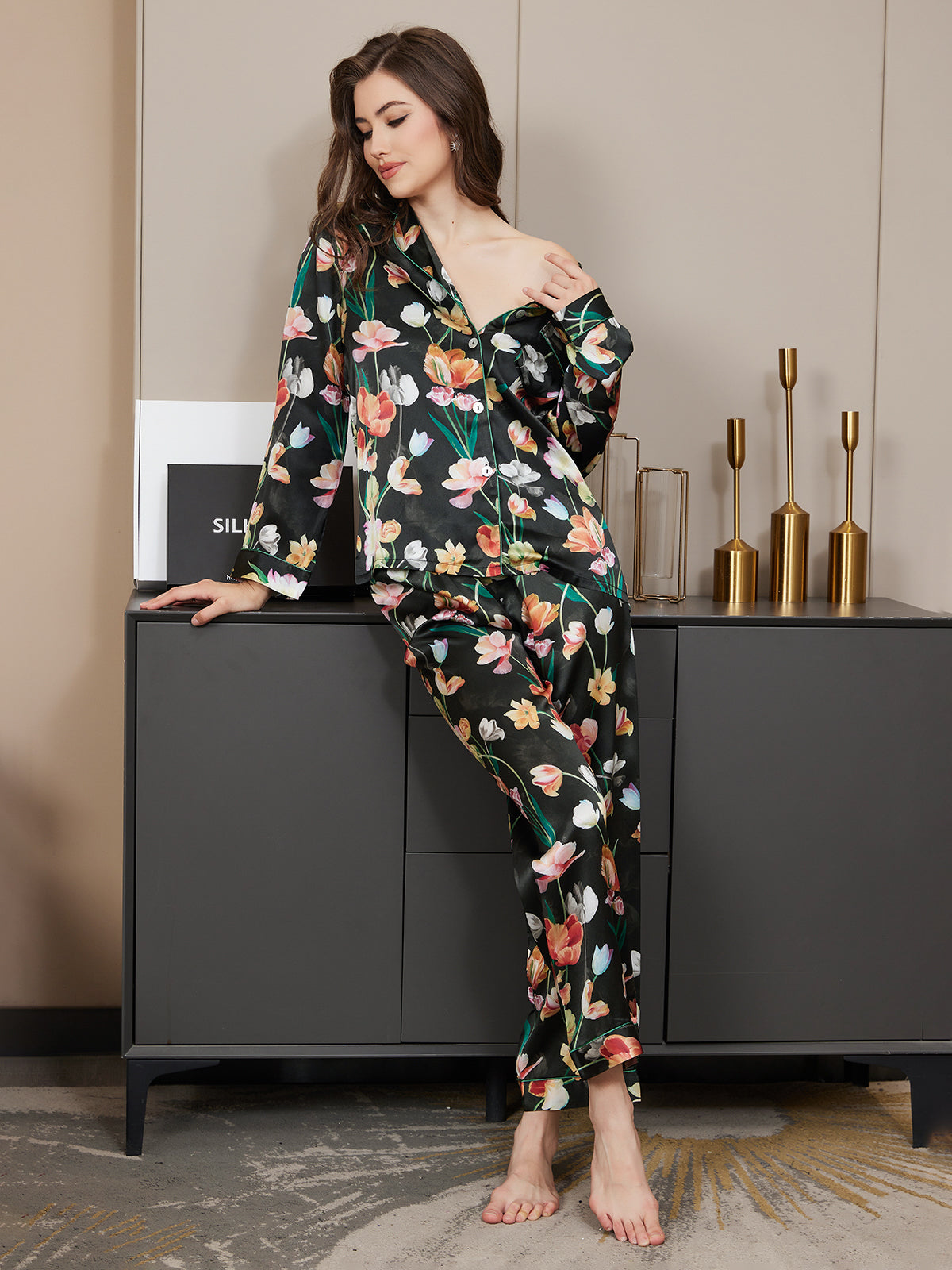 Anette - Floral Pyjama set - 2-pieces