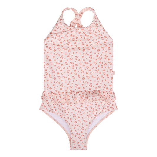 Khaki panther print swimsuit for girls - SUMMER MUSTHAVE !