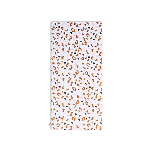 Beach Towel in Khaki Panther print - 135 x 65 cm
