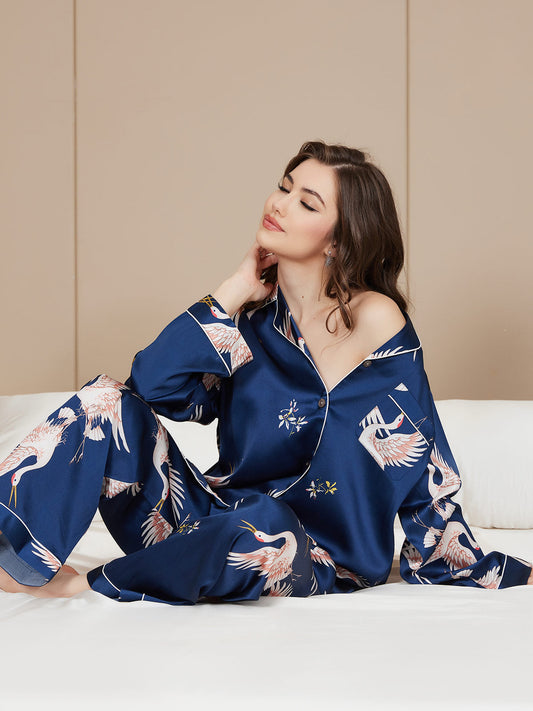 Diana - Supreme Silk Printed Pyjama SET  -  ORDER NOW