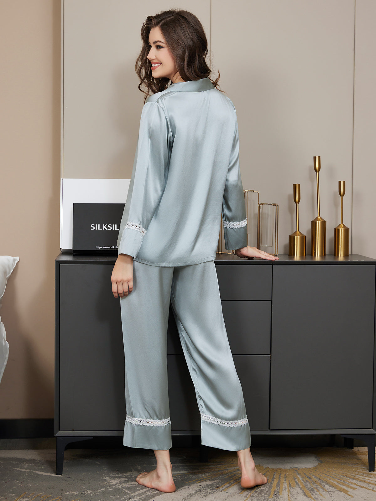 Babette - Pure Silk Classic  Pyjama Set - LOVE TO WEAR!