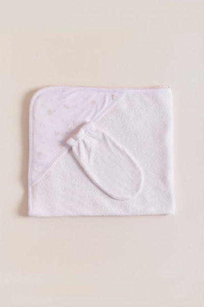Little Bunny Towel White/Pink